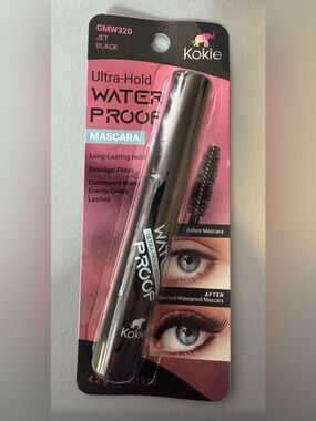 Kokie Waterproof Ultra-Hold Mascara — Jet Black smudge proof long lasting